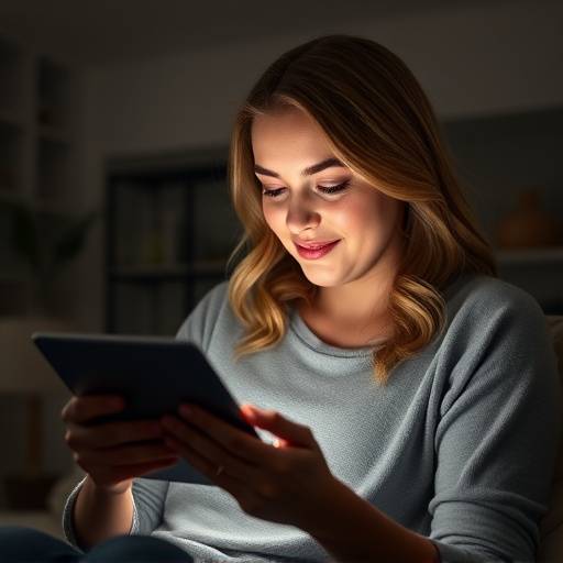 Woman reviewing her budget with a tablet